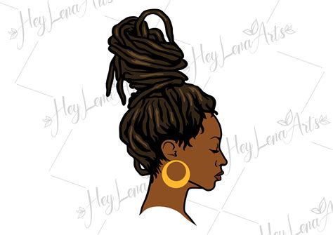 Black Woman Svg Afro Svg Dreadlocks Svg African Svg Etsy