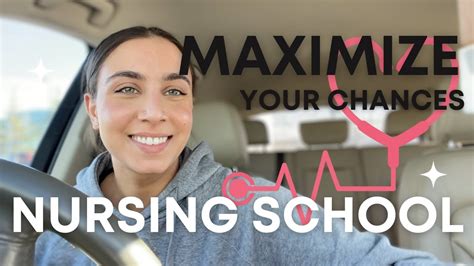 How To Get Into Nursing School How I Got 44 Acceptances Youtube