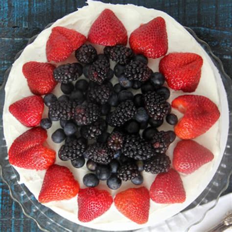 Red, White, and Blue Cake - The Perfect 4th of July Cake!