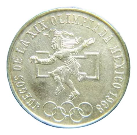 Moneda 25 Pesos 1968 Olimpica 1968 Plata Ley 0 720 Olimpiada