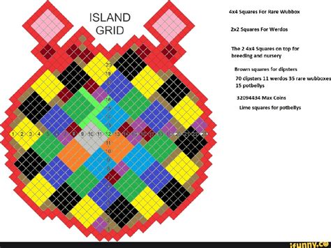 ISLAND GRID Squares For Rare Wubbox Squares For Werdos The 2 Squares on ...