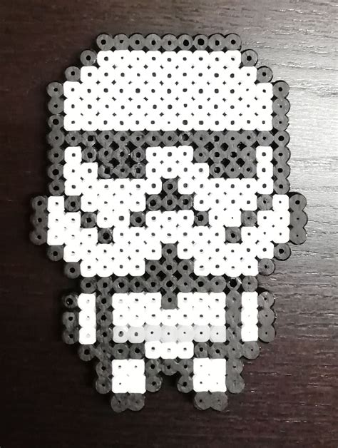 Star Wars Clone Trooper In Star Wars Clone Wars Pixel Art Hama