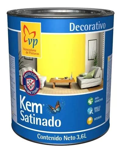 Pintura Satinada Gal N Blanca Intenso Kem Satinado Vp Tienda Mercadolibre