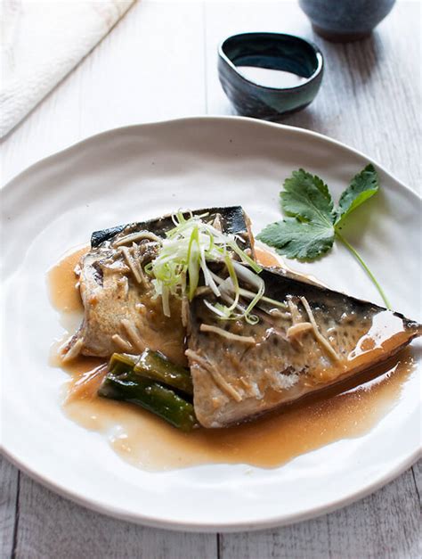 Simmered Mackerel In Miso Recipetin Japan