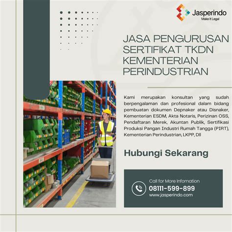 Sertifikat Tkdn Kementerian Perindustrian Jasperindo