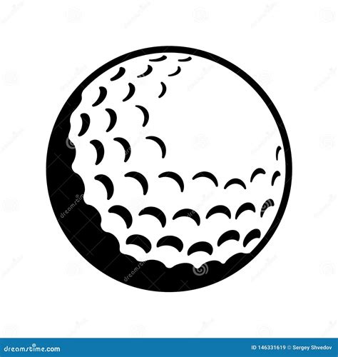 Golf Ball On Grass Cartoon Vector | CartoonDealer.com #20574061