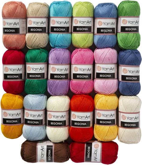 Amazon 30 Skeins YarnArt Jeans Amigurumi Cotton Yarn Knitting