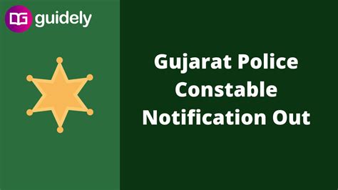 Gujarat Police Constable Recruitment Notification Out Apply Online