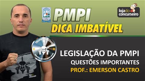 Dica Pmpi Legisla O Da Pmpi Quest Es Importantes Emerson