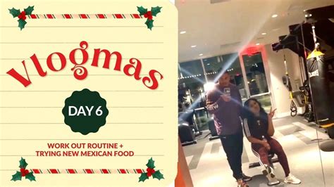 Vlogmas Day Spend The Evening With Me Work Out Routine Trying