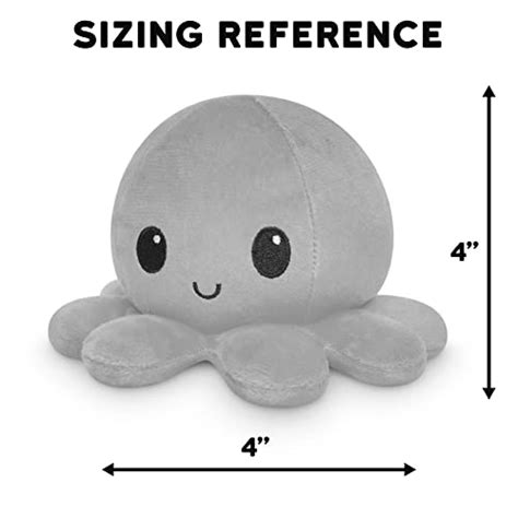 Teeturtle The Original Reversible Octopus Plushie Happy Pink Blue