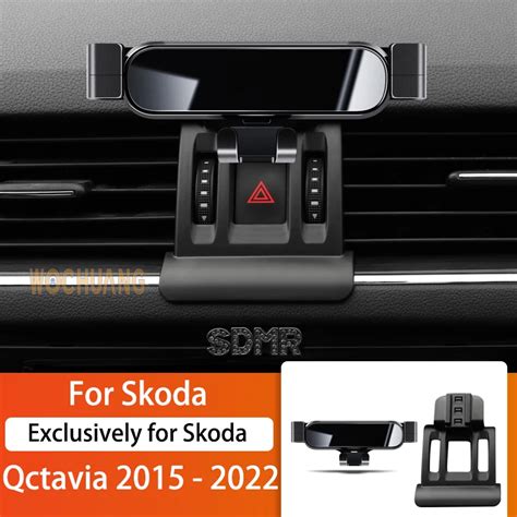 Car Mobile Phone Holder For Skoda Octavia 15 2022 360 Degree Rotating