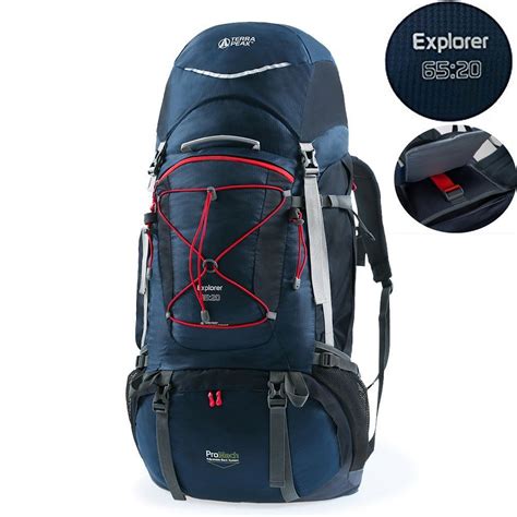 Terra Peak Adjustable Hiking Backpack 55l65l85l20l For Men Women