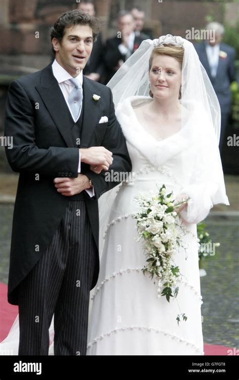 Lady Tamara Grosvenor And Edward Van Cutsem After Their Wedding At