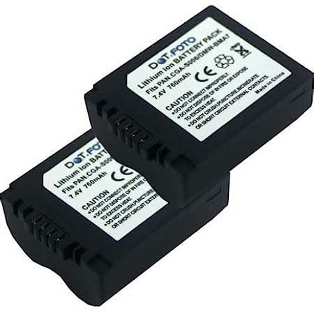 2 X Dot Foto CGR S006E DMW BMA7 Premium 7 4v 760mAh Batterie