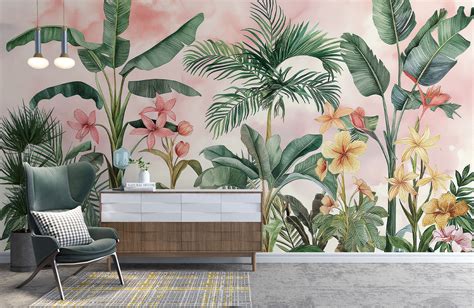 Tropical Wallpaper Bedroom for Walls | Morphico