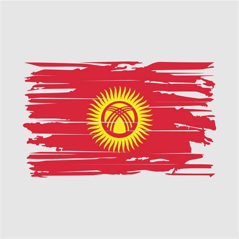 Kyrgyzstan Flag Brush Vector 20073329 Vector Art at Vecteezy