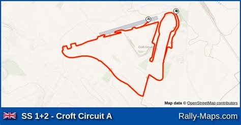 Ss 12 Croft Circuit A Stage Map Butterwick Trophy Rally 1996 🌍