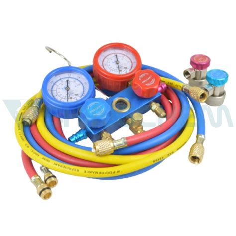 Factory Supply R134a Aluminum Manifold Gauge Set 536g Refrigerant