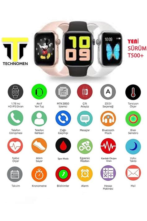 Technomen Ak Ll Saat Plus Kablosuz Kulakl K Ikili Beyaz Set Ios