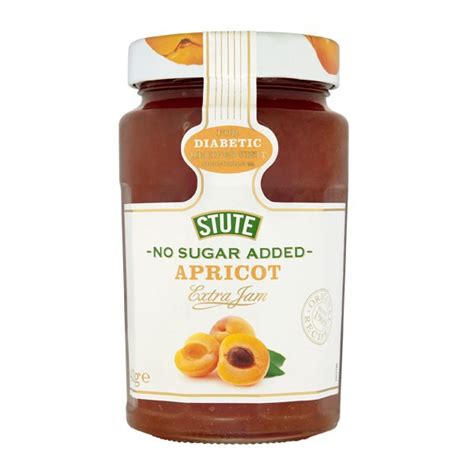 Stute Food APRICOT Diabetic Jam NO SUGAR Added Jam 430G EXP 05