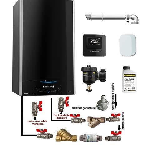 Centrala In Condensare Ariston Alteas One Net Kw Cu Kit Evacuare