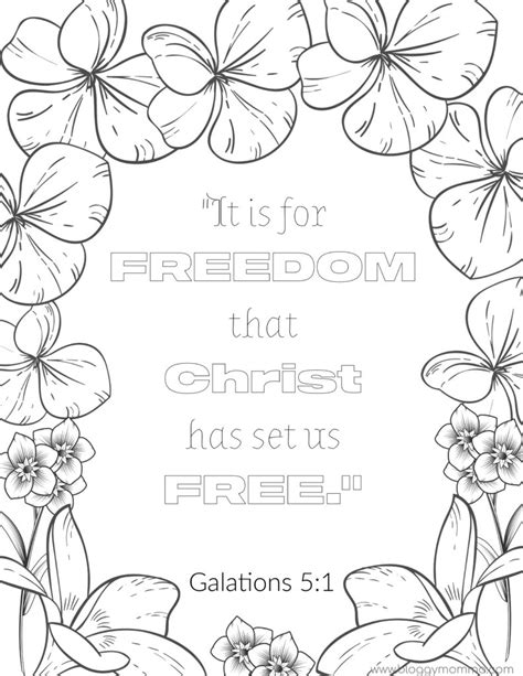 Free Pretty Coloring Pages Bible Verses For Women Bloggy Momma