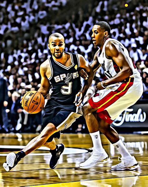 Tony Parker Painting Painting By Florian Rodarte Fine Art America