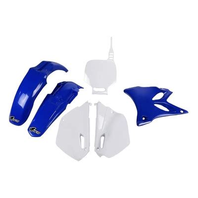 Kit plastique UFO restylé Yamaha 85 YZ 02 12 bleu blanc couleur