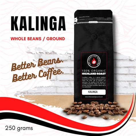 Kalinga Medium Or Dark Roast G Premium Coffee Whole Beans