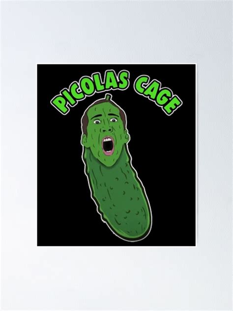 Picolas Cage Poster For Sale By Nkjosh Redbubble