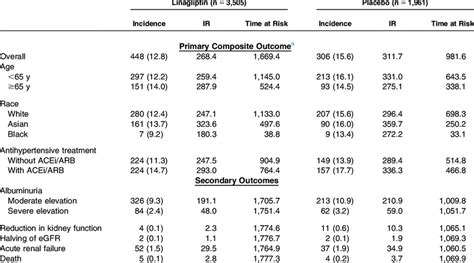 Incidence Incidence Rates And Time At Risk Of Primary And Secondary