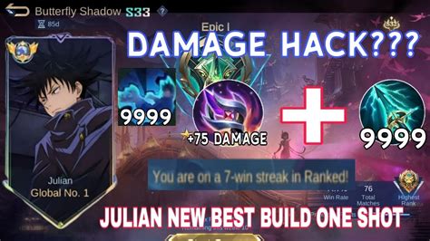 NEW SEASON 33 JULIAN BEST BUILD ONE SHOT NEW ITEM SKY PIERCER 9999