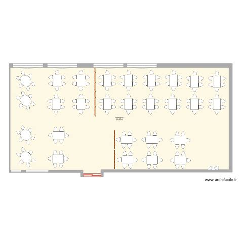 Cantine Plan 1 pièce 255 m2 dessiné par pedro28