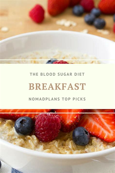 The blood sugar diet Breakfast - nomadplans