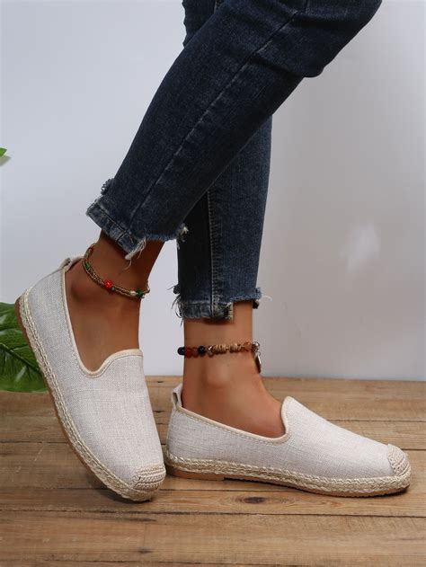 Minimalist Slip On Espadrille Flats Flat Espadrilles Espadrilles