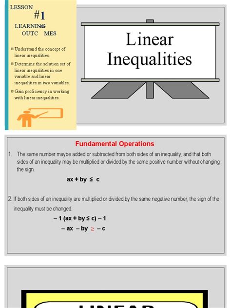 Linear Inequalities V2 | PDF | Inequality (Mathematics) | Mathematical ...