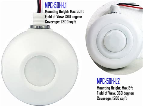 Enerlites Mpc 50h Ceiling Sensor Switch Passive Infared Pir Commercialindustrial Grade