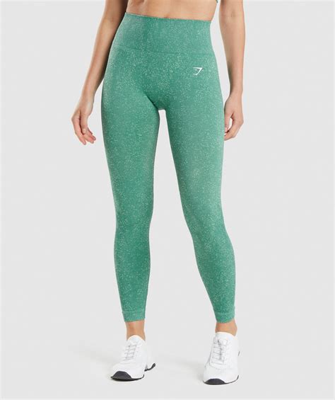 Gymshark Adapt Fleck Seamless Leggings Mineral Alpine Green Gymshark