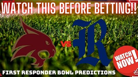 Texas State Bobcats Vs Rice Owls Prediction And Picks First Responder