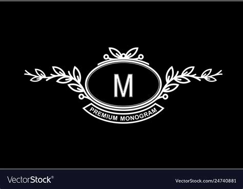 Premium Monogram Template For Your Emblems Logos Vector Image