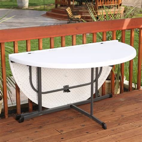 Lifetime 60 Plastic Circular Portable Folding Table Wayfair Round