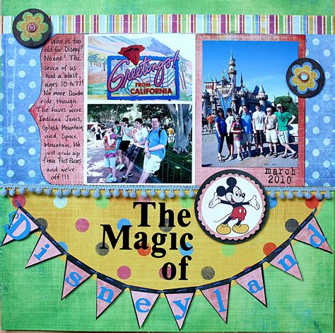 The Magic Of Disneyland Disney Scrapbook Pages