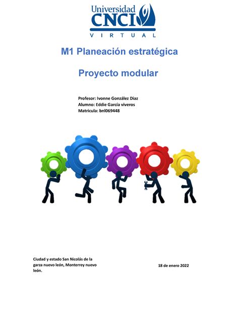 Proyecto Modular Actividad M Planeaci N Estrat Gica Proyecto Modular