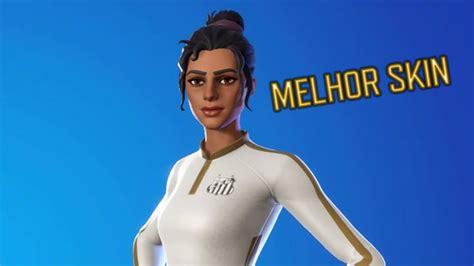 A Melhor Skin De Futebol Do Fortnite Skin Do Santos Fc Youtube