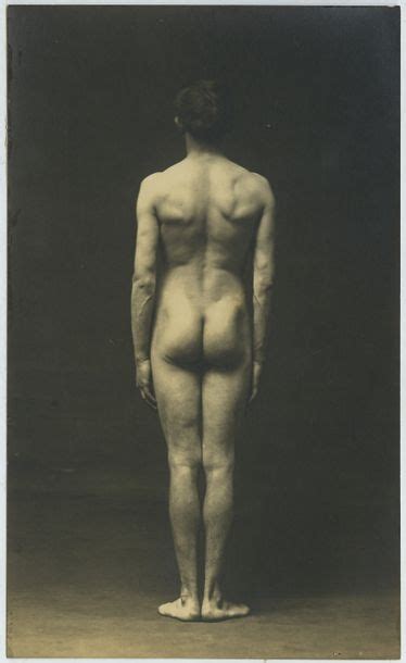 Edmond Desbonnet Study Of A Male Nude From Behind Circa 1910 Circa