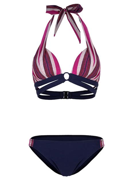 Bikini In Haltermodel Sunflair Blauw Aanbieding Bij Klingel