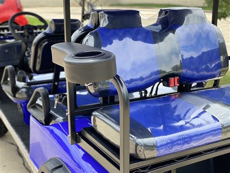 Buy The Blue Dynamic Enforcer Fully Loaded Limo Golf Cart For Sale