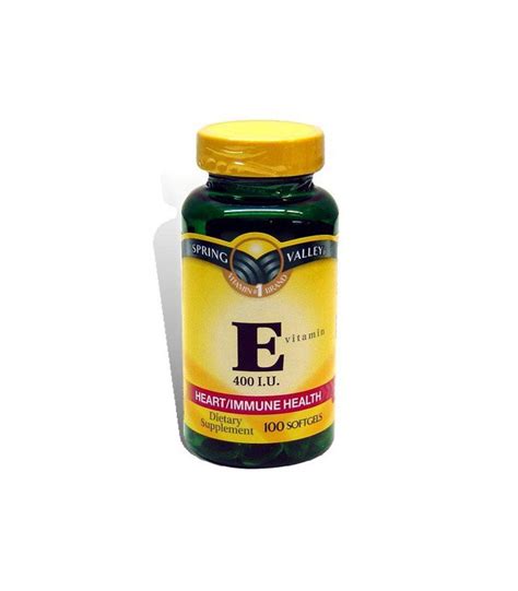 Spring Valley Vitamin E 400 IU 100 Softgels