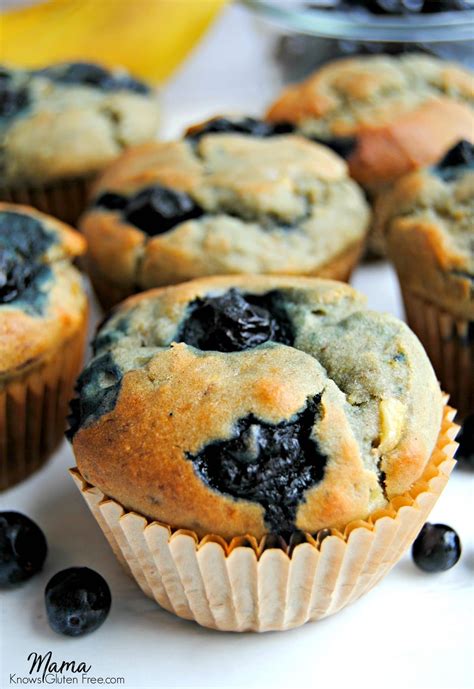 Easy Gluten Free Blueberry Banana Muffins Dairy Free And Refined Sugar Free Option Mama